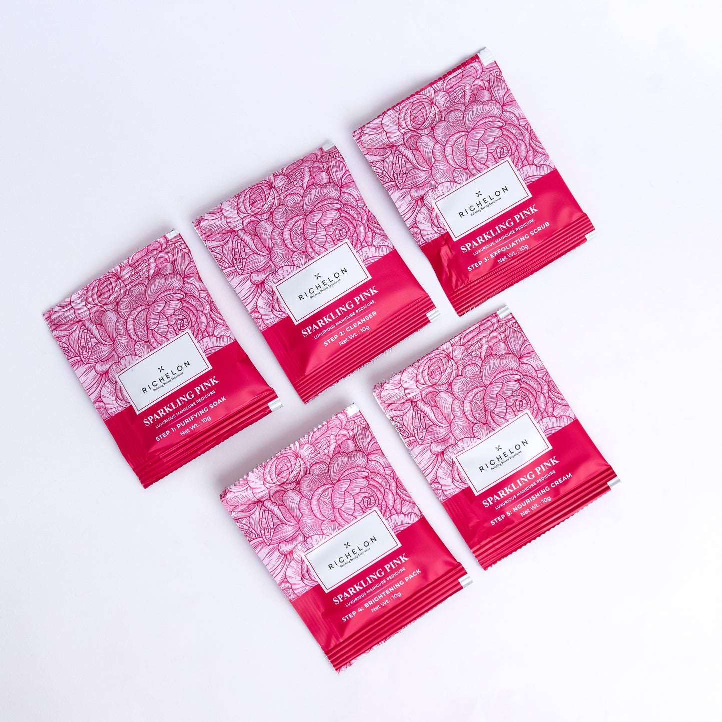 Sparkling Pink Mani-Pedi Kit (10 Mono-Doses)