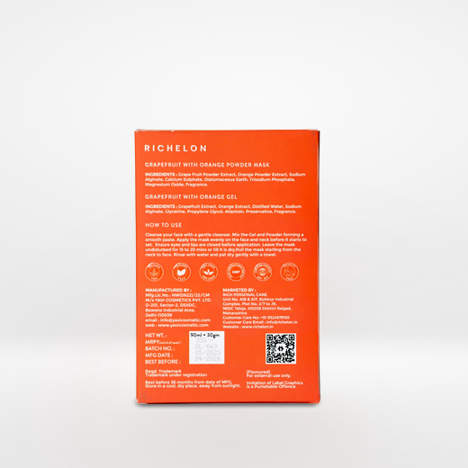 Dazzle Grapefruit & Orange Rubber Masks