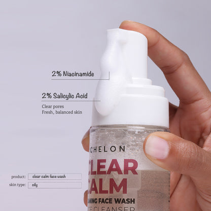 Richelon Clear Calm Foaming Face Cleanser for Oily & Acne-Prone Skin