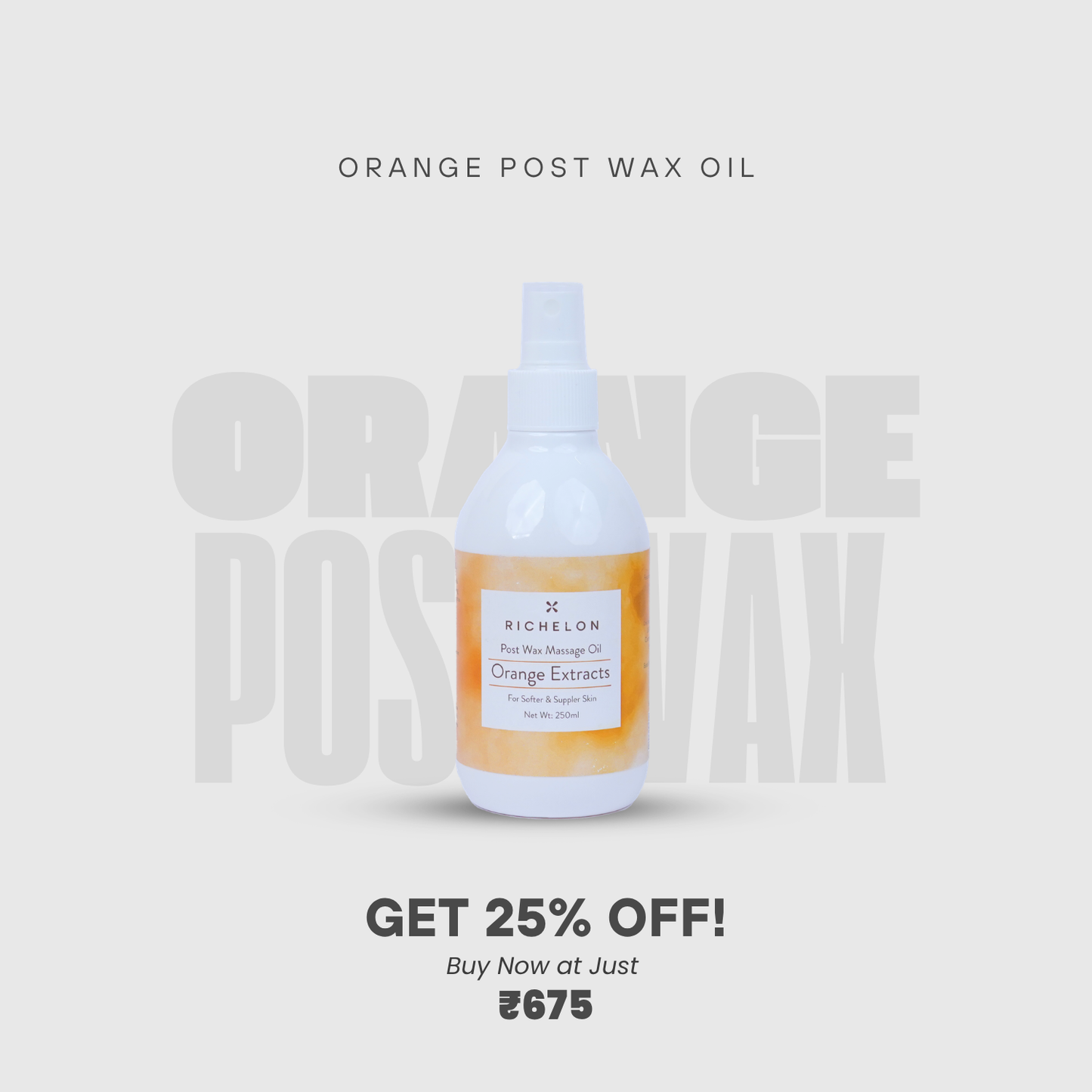 Orange Post-Wax Oil (250ml)