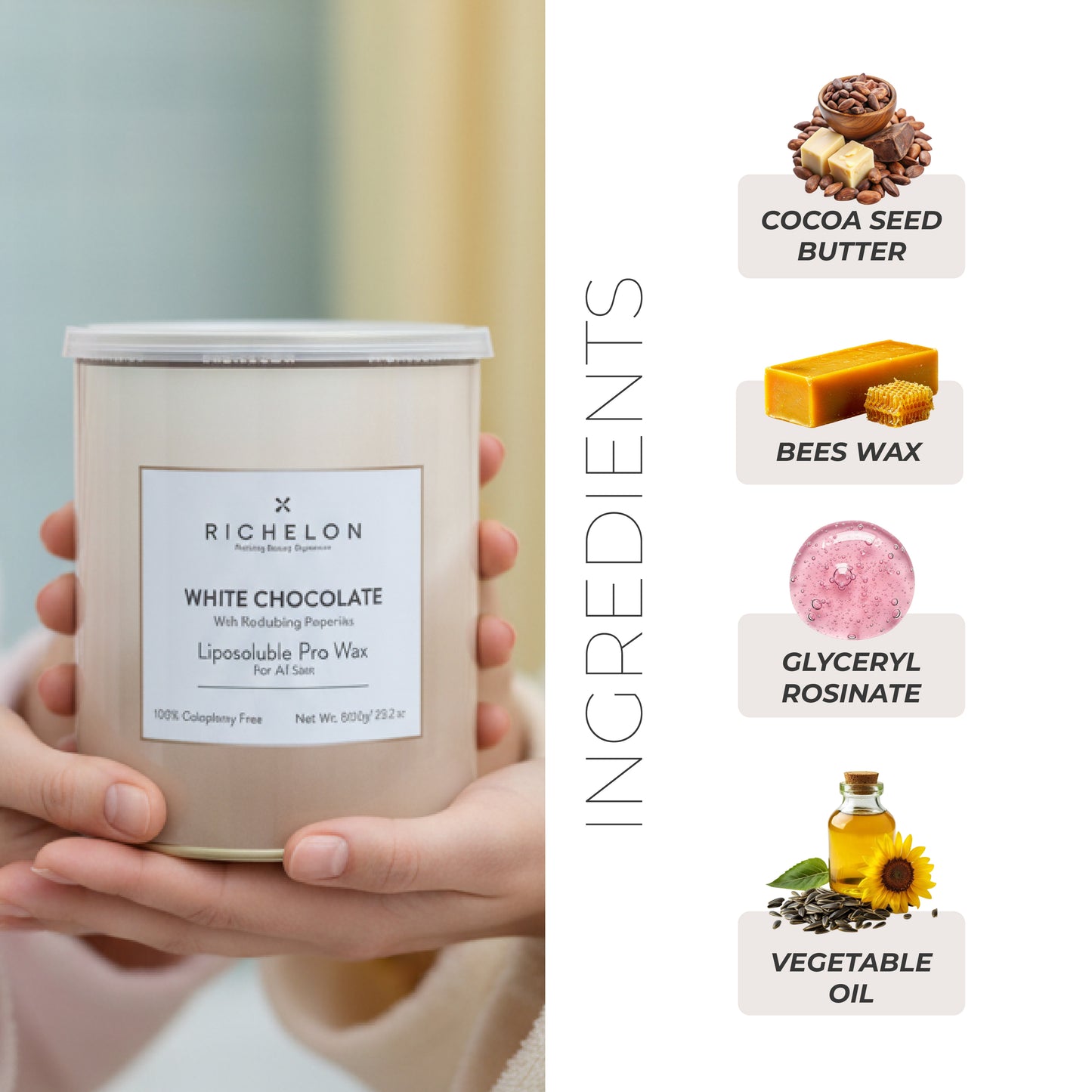 White Chocolate Liposoluble Pro Wax – 25% More Service