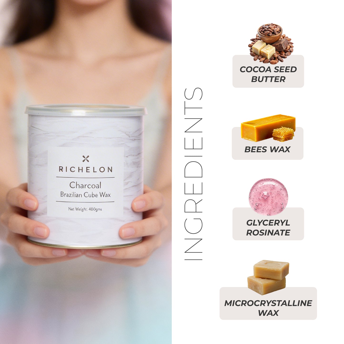 Charcoal Brazilian Cube Wax