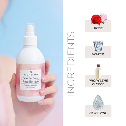 Rose Pre-Wax Deep Cleanser (250ml)