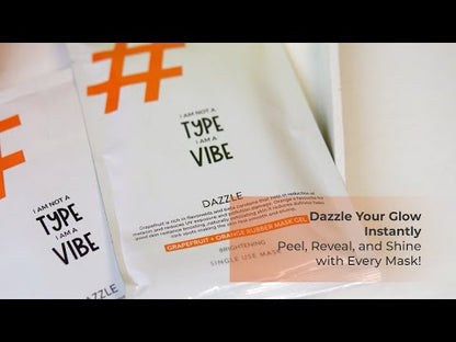 Dazzle Grapefruit & Orange Rubber Masks