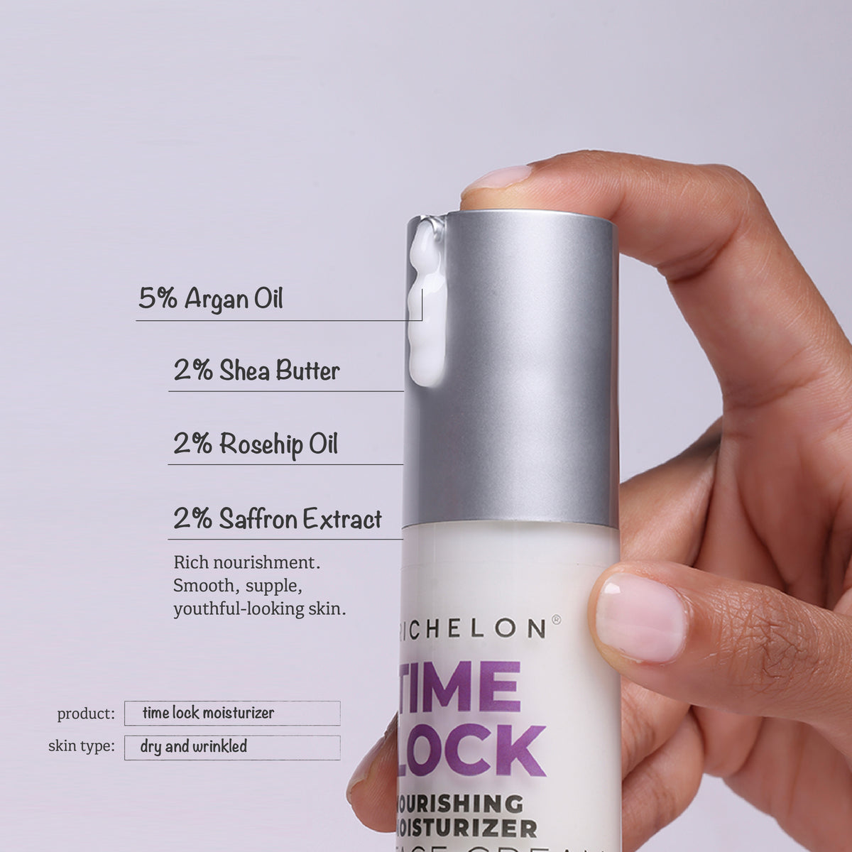 Richelon Time Lock Nourishing Face Moisturiser for Dry Skin